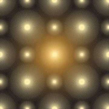 Seamless pattern with gold glowing spots Stock Illustration