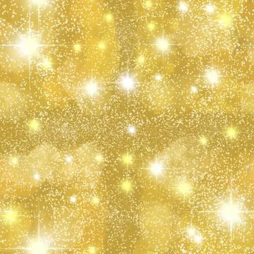 Seamless pattern with gold golden glitter shiny background. Metal metallic Stock Illustration