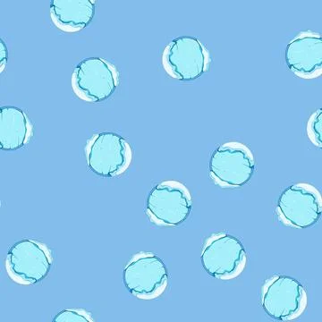 Seamless pattern gold ice game button cartoon vector Stock Illustration