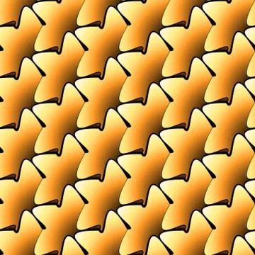 Seamless pattern with gold leaf abstract. Stock Illustration