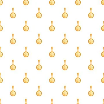 Seamless pattern of gold pendants creating jewelry background イラスト素材