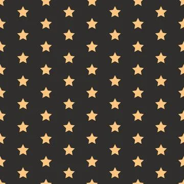 Seamless pattern gold stars on dark background luxury elegant star texture Stock Illustration