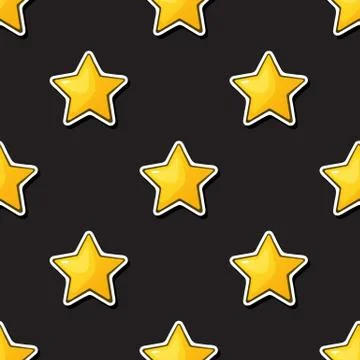 Seamless pattern with gold stars Stock Illustration