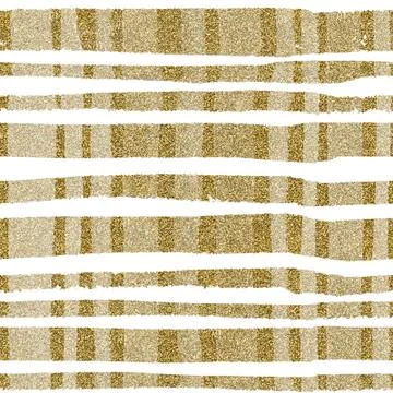 Seamless pattern gold stripes in grunge style on a white Stock Illustration
