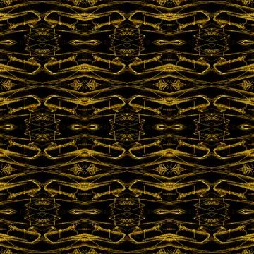 Seamless pattern golden black Stock Illustration