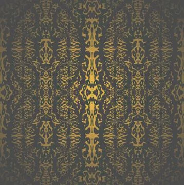 Seamless pattern golden brown black Stock Illustration
