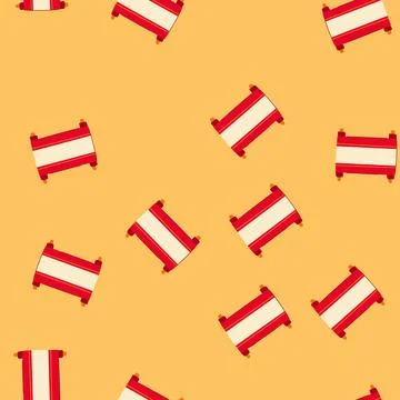 Seamless pattern golden chinese scroll cartoon vector 스톡 일러스트
