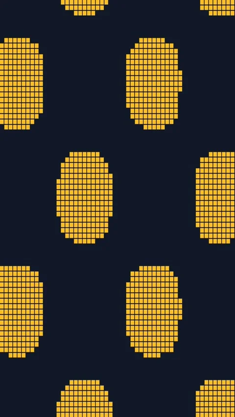 Seamless pattern of golden geometric rhombus tiles on navy background Stock Footage 342524689