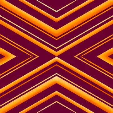 Seamless pattern with golden geometric stripes Stock Illustration
