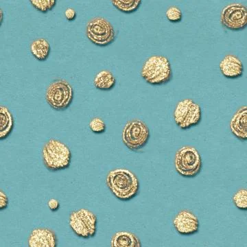Seamless pattern with golden glitter spots Stock Illustration