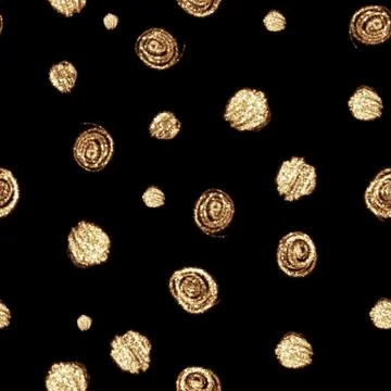 Seamless pattern with golden glitter spots Stock Illustration