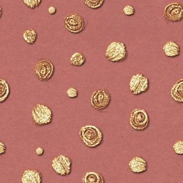 Seamless pattern with golden glitter spots Stock Illustration