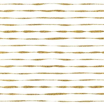 Seamless pattern of golden lines Stock Illustration