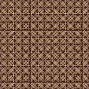 Seamless Pattern With Golden Octagons Stock Illustration