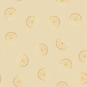 Seamless pattern Golden sacred geometry creating abstract star shape pattern Stock Illustration