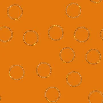 Seamless pattern Golden snake chain bracelet with clasp closure Stock Illustration