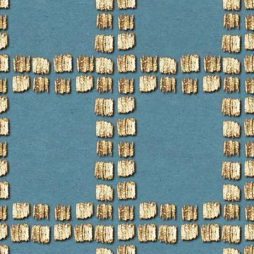 Seamless pattern golden squares. Decorative background with glitter Stock Illustration