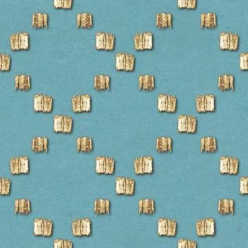 Seamless pattern golden squares Stock Illustration