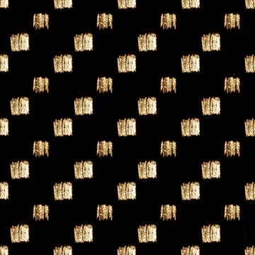 Seamless pattern golden squares Stock Illustration
