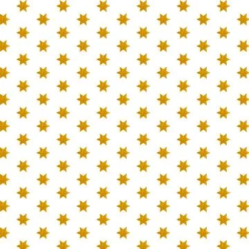Seamless pattern golden star on white background Illustrazione stock