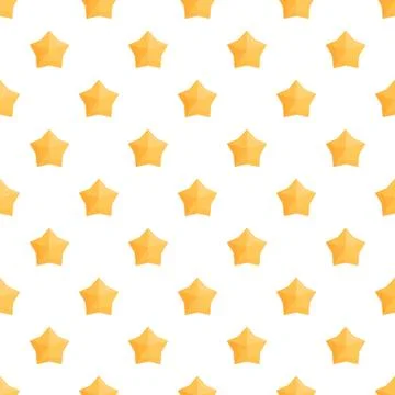 Seamless pattern with golden stars on white background イラスト素材