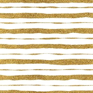 Seamless pattern of golden strokes Stock Illustration