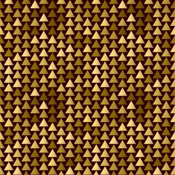 Seamless pattern with golden triangles. Vector template. Stock Illustration