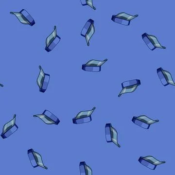 Seamless pattern golf visor cap cartoon vector イラスト素材