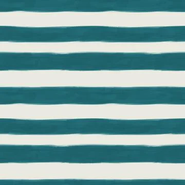 Seamless pattern . Gouache texture hand painted blue brush strokes, stripes on Stock Illustration
