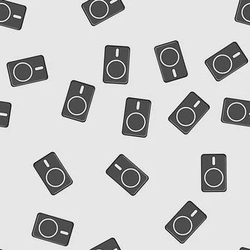 Seamless pattern gps car holder phone cartoon vector Stockillustratie