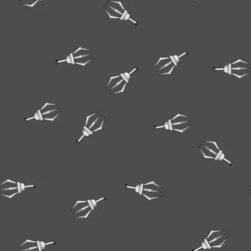Seamless pattern grab claw machine cartoon vector Illustrazione stock