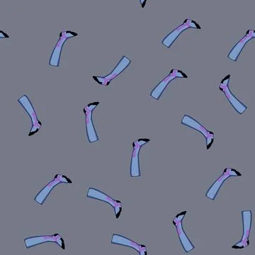 Seamless pattern graduated compression socks cartoon vector Illustrazione stock