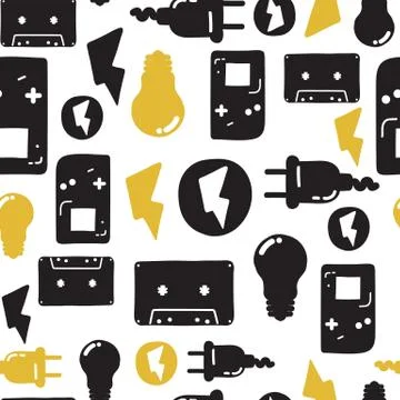 Seamless pattern graffiti Stock Illustration