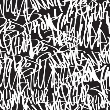 Seamless pattern graffiti Stock Illustration