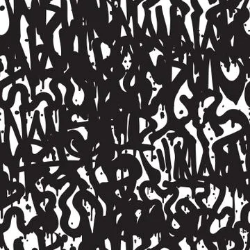 Seamless pattern graffiti 스톡 일러스트