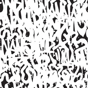 Seamless pattern graffiti Stock Illustration