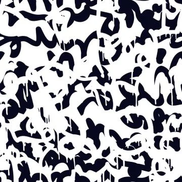 Seamless pattern graffiti Stock Illustration