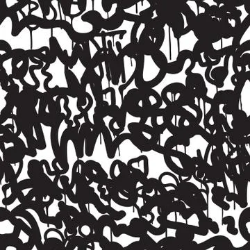 Seamless pattern graffiti Stock Illustration