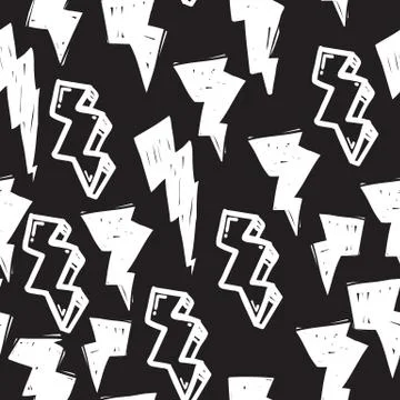 Seamless pattern graffiti Illustrazione stock