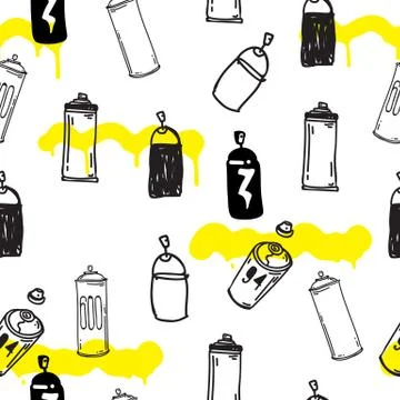 Seamless pattern graffiti Stock Illustration