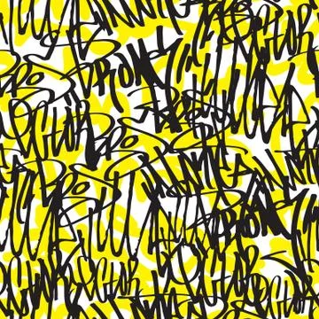 Seamless pattern graffiti Stock Illustration