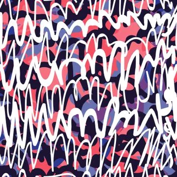 Seamless pattern graffiti Stock Illustration