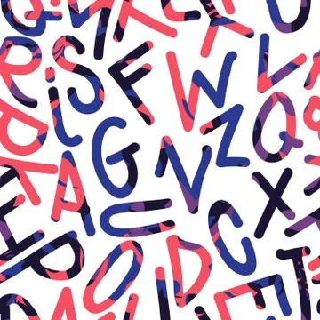 Seamless pattern graffiti Stock Illustration