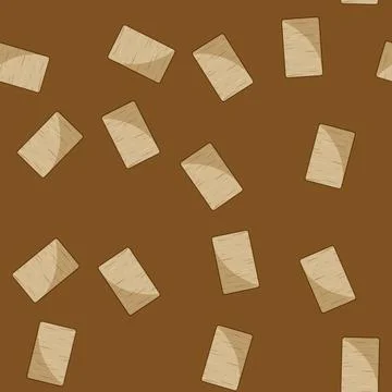 Seamless pattern grain wooden cutting board cartoon vector Stock Illustration