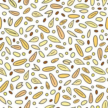 Seamless pattern with grains. Stock Illustration