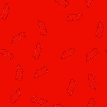 Seamless pattern grand red tape cartoon vector Ilustración de archivo