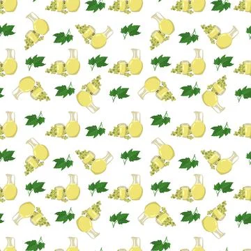 Seamless pattern with grape juice Illustrazione stock