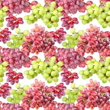 Seamless pattern of grape Stock Photos