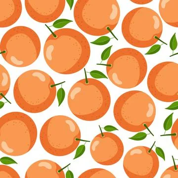Seamless pattern with grapefruit. Flat vector summer citrus digital paper. Fruit Stock Illustration