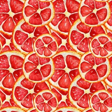 Seamless pattern with grapefruit. Stock Illustration